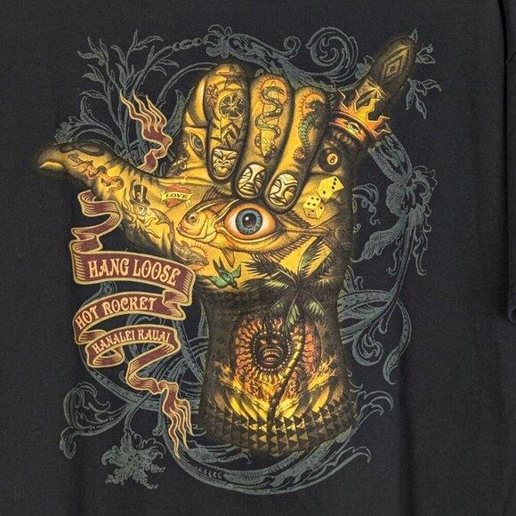 (2/$20) Blue 84 Hanalei Kauai Hang Loose Tee - Picture 4 of 5